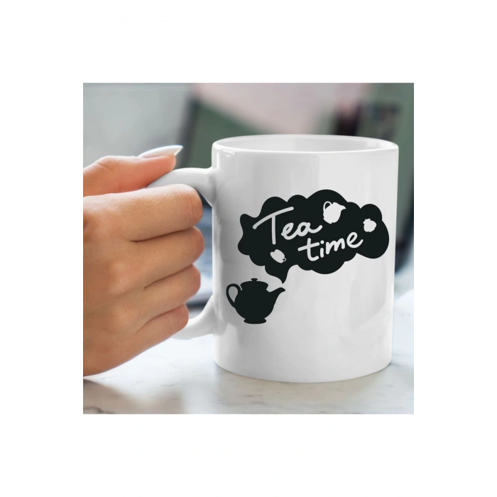 Çay Zamanı Bardağı - Çay Model Bardak