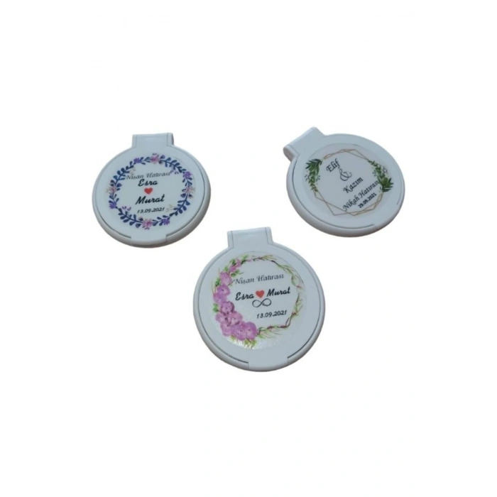 Kişiye Özel Cep Aynası - Hediyelik Cep Aynası ( 10 Adet )