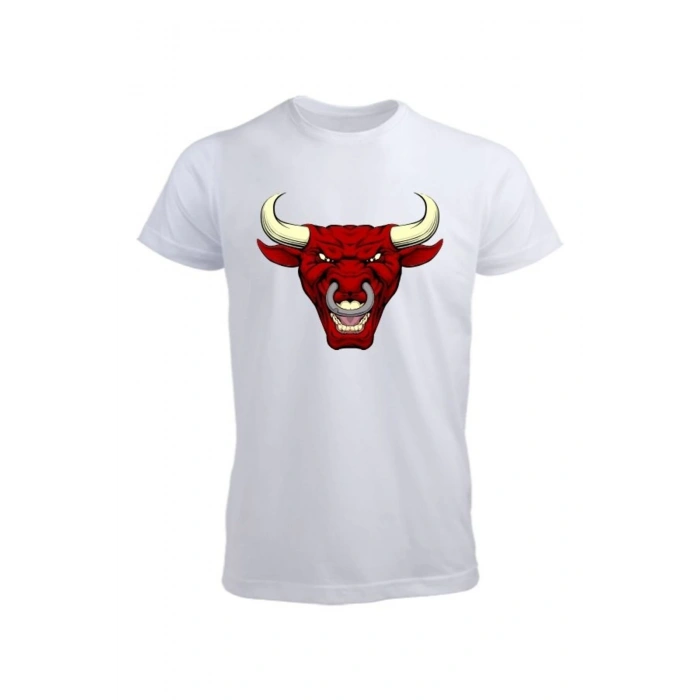 Boğa Tasarımlı Tişört