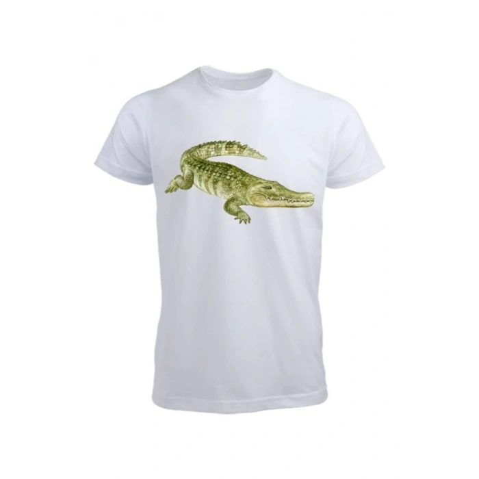 Timsah Baskılı Tişört