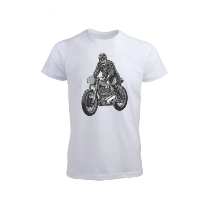 Motorcu Tasarımlı Tişört