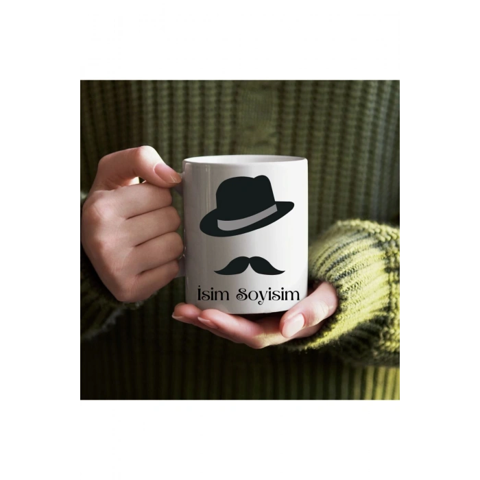 Kişiye Özel Erkek İçin İsim Yazılı Bardak - İsimli Bardak