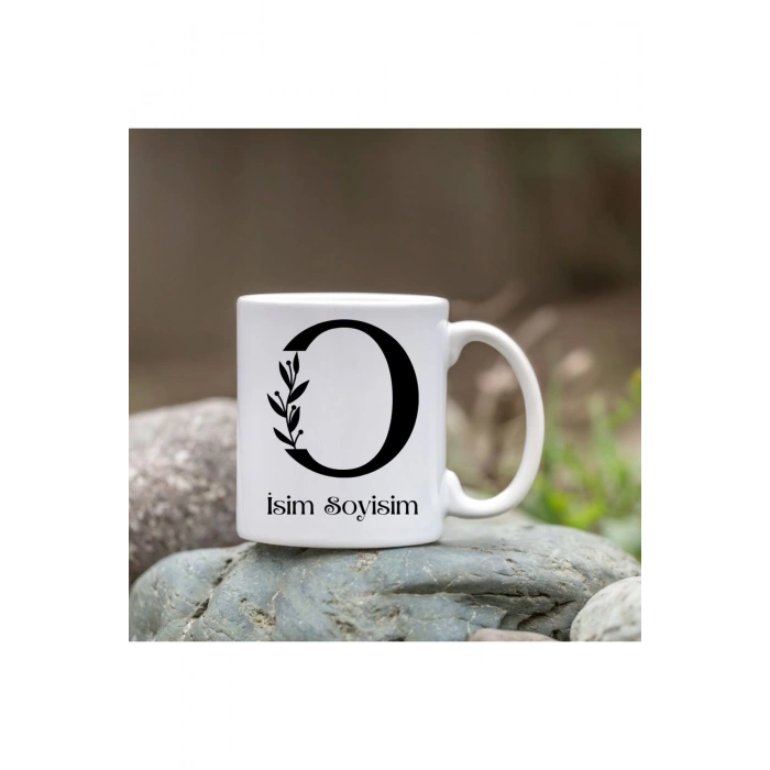 Kişiye Özel O Harfi Bardak - İsim Yazılı Bardak - İsimli Bardak