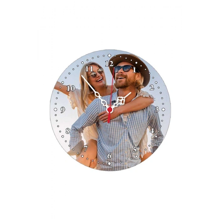 Kişiye Özel Duvar Saati - Resimli Duvar Saati - Yazılı Duvar Saati