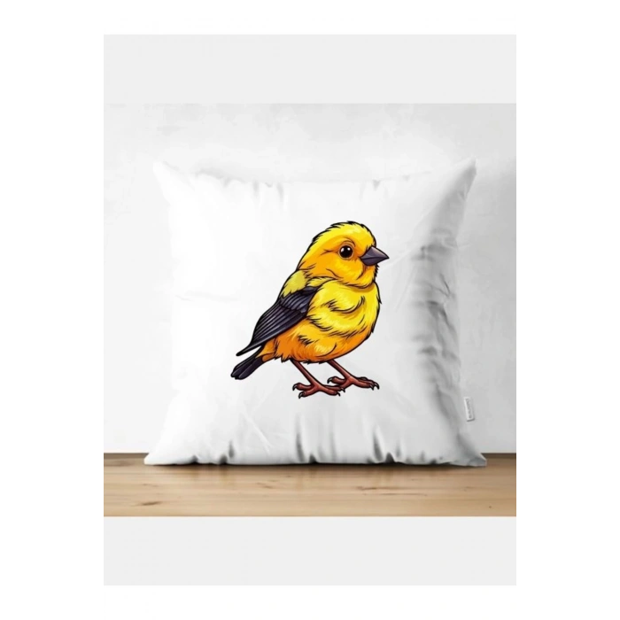 Kanarya Model Kırlent Kılıfı - Kanarya Yastık Kılıfı