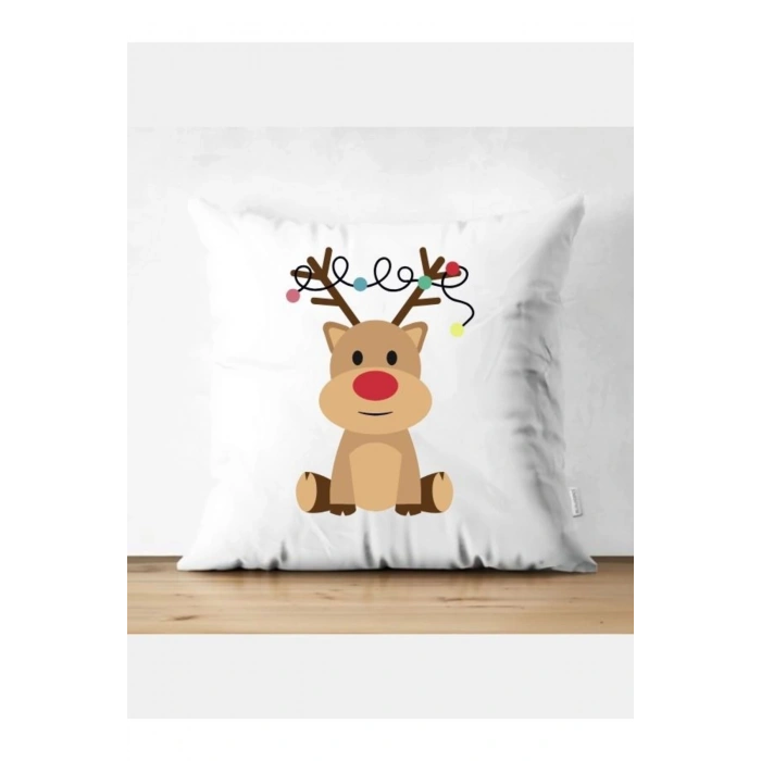 Noel Kırlent Kılıfı - Yılbaşı Yastık Kılıfı