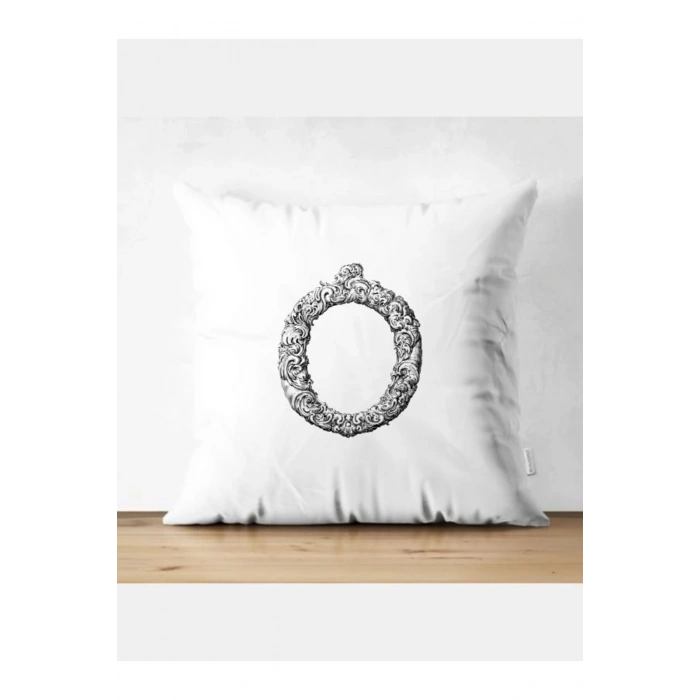 O Harfi Kırlent Kılıfı - O Harfli Yastık Kılıfı