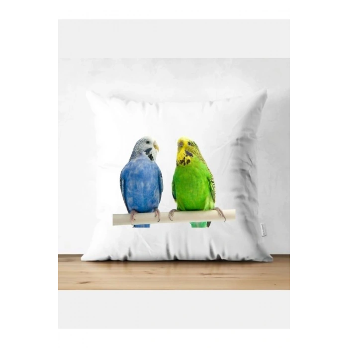 Kuş Model Kırlent Kılıfı - Kuş Yastık Kılıfı