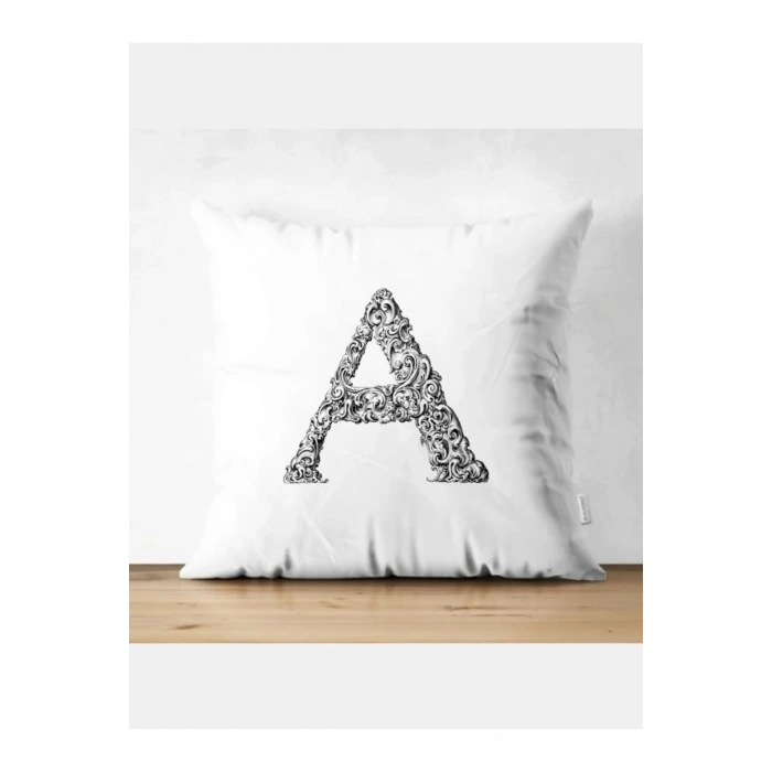 A Harfi Kırlent Kılıfı - A Harfli Yastık Kılıfı