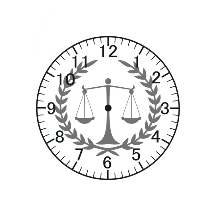 Avukat Model Duvar Saati - Avukat Saati
