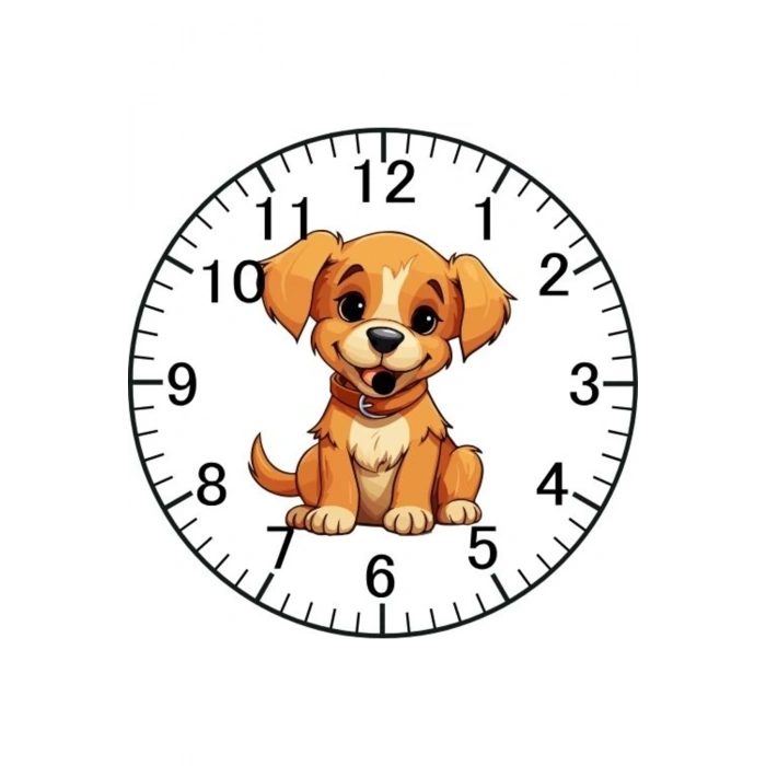 Köpek Model Duvar Saati - Köpekli Saat