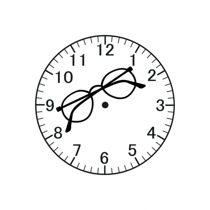 Gözlük Model Duvar Saati - Gözlükçü Saati