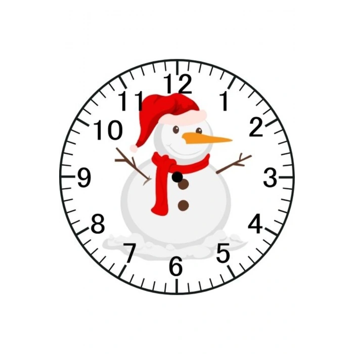 Kardan Adam Model Duvar Saati - Kardan Adamlı Saat