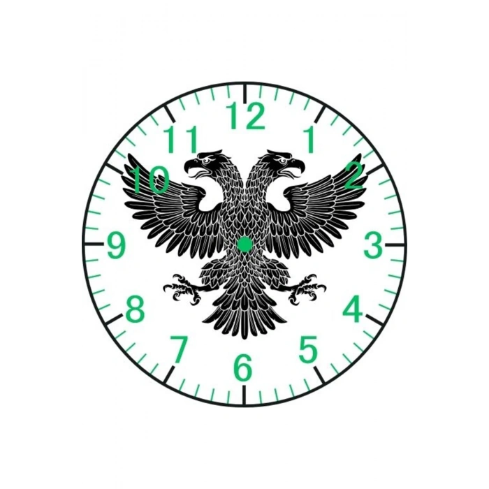 Çift Başlı Kartal Model Duvar Saati - Kartallı Saat