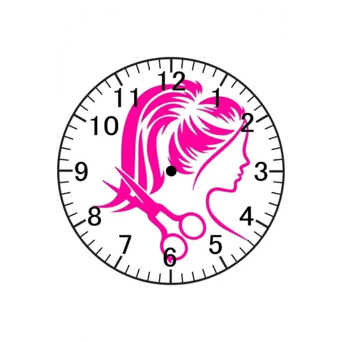 Kuaför Saati - Kuaförlü Duvar Saati