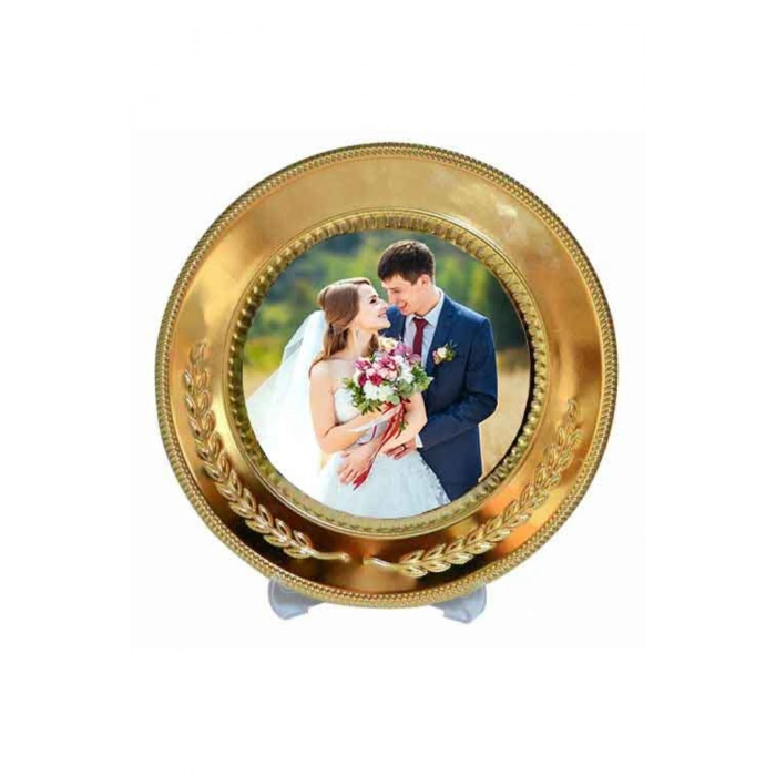 Kişiye Özel Tasarlanabilir Tabak Plaket Hizmet Anısı (25 cm)