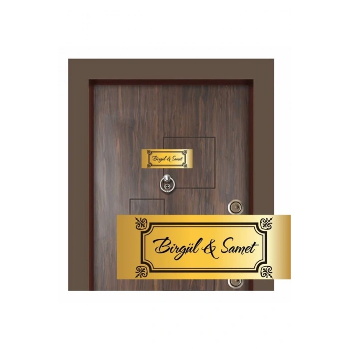 Kişiye Özel Kapı Yazısı - Metal Kapı İsimliği - Dolap İsimliği