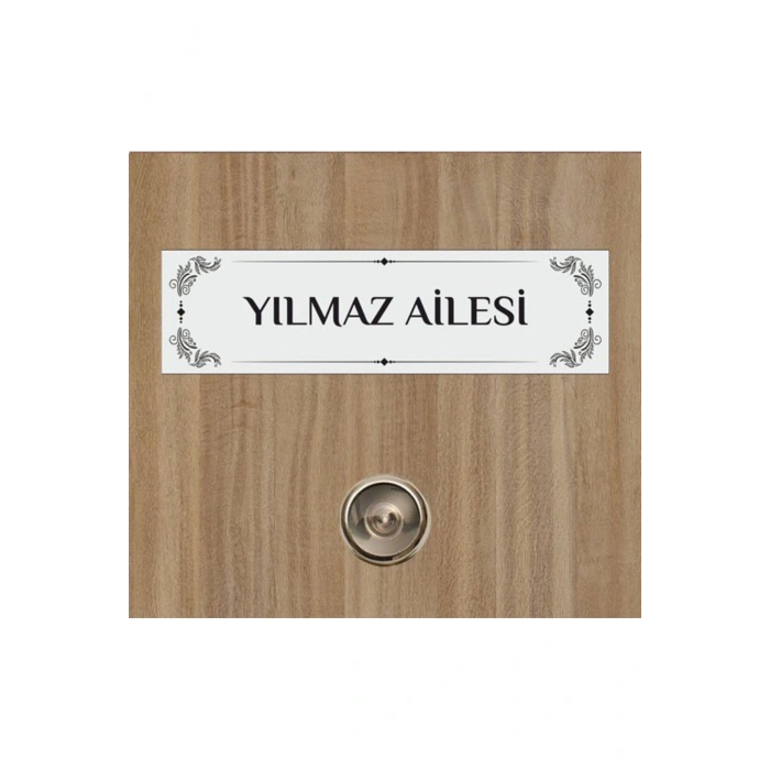 Kişiye Özel Kapı Yazısı - Metal Kapı İsimliği - Dolap İsimliği
