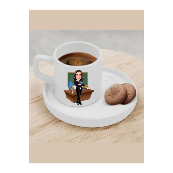 Kişiye Özel Türk Kahvesi Fincanı Öğretmen Fincanı