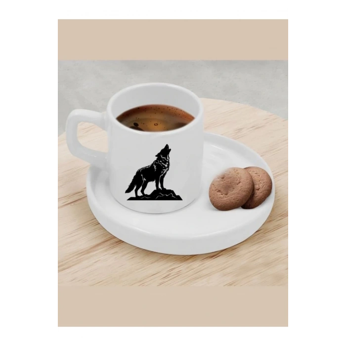 Türk Kahvesi Fincanı Kurt Model Fincan