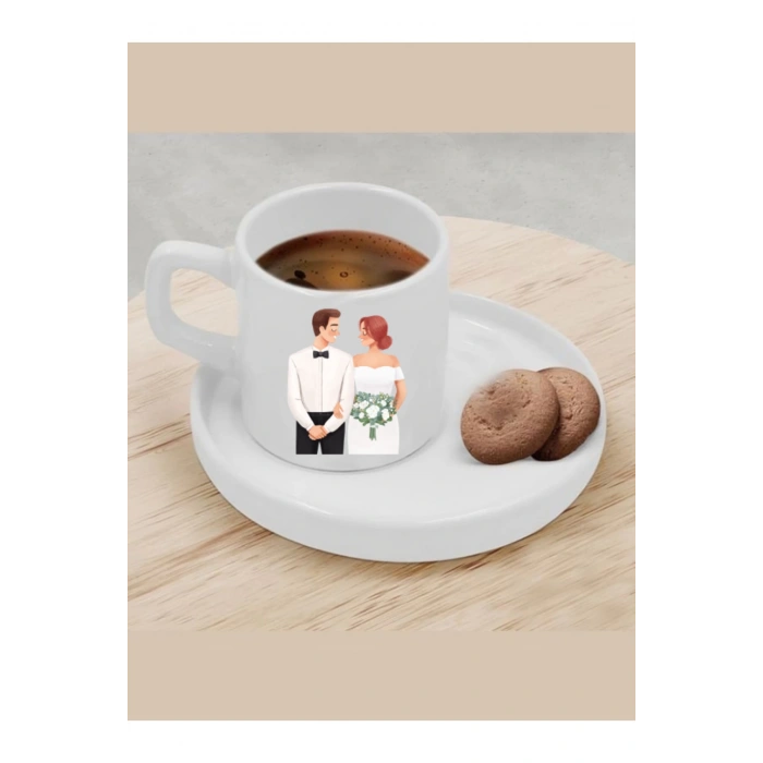 Türk Kahvesi Fincanı Gelin Damat Fincanı