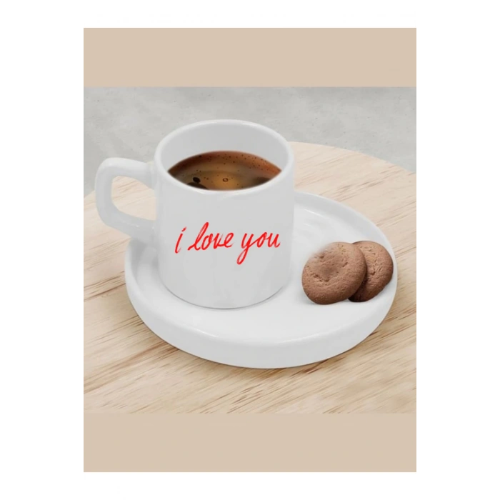 Türk Kahvesi Fincanı I Love You Fincanı