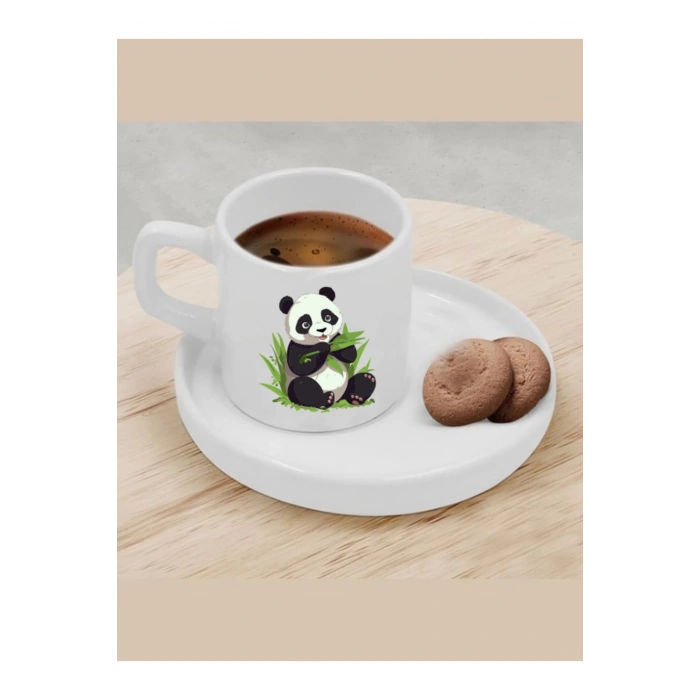 Türk Kahvesi Fincanı Panda Model Fincan