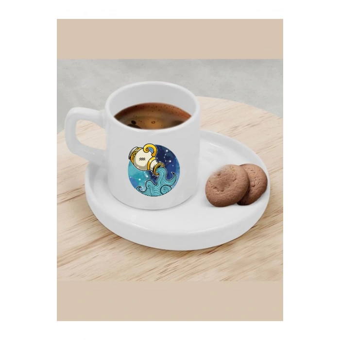 Türk Kahvesi Fincanı Kova Burcu Fincan