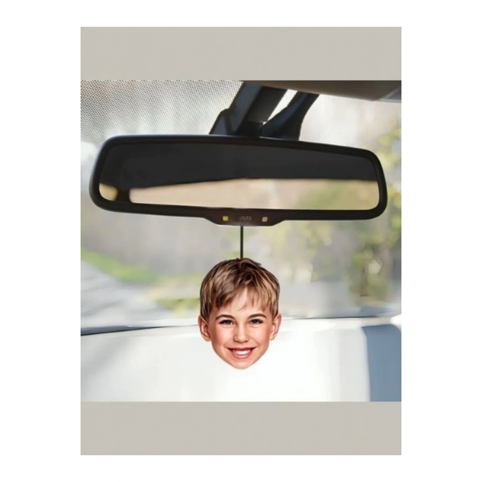 Kişiye Özel Dikiz Aynası Süsü - Fotoğraflı Dikiz Aynası Süsü - Karikatüre Ayna Süsü