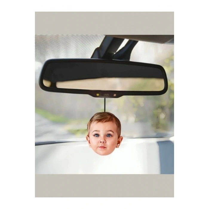 Kişiye Özel Dikiz Aynası Süsü - Fotoğraflı Dikiz Aynası Süsü - Karikatüre Ayna Süsü