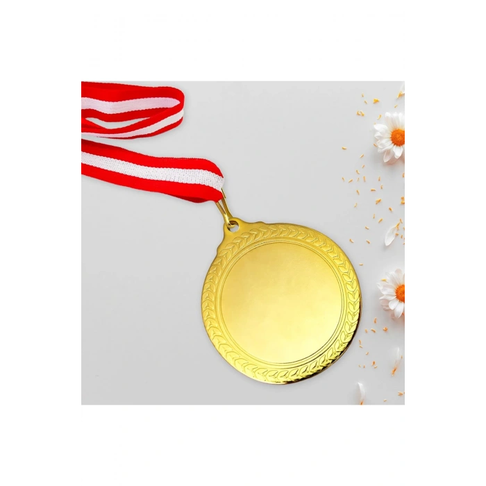Metal Madalya - Gold Madalya - Baskısız Madalya - Boş Madalya - 10 Adet