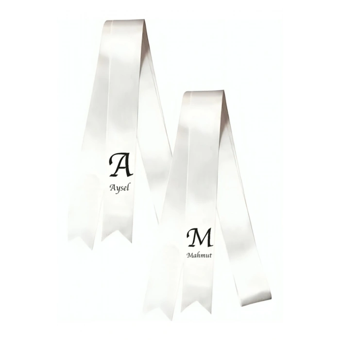 Kişiye Özel Takı Kurdelesi - Düğün Kurdelesi - Söz Kurdelesi - Nişan Kurdelesi