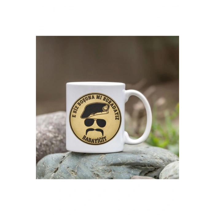 E Biz Boşuna Mı Buradayız Bardağı - Babayiğit Bardağı