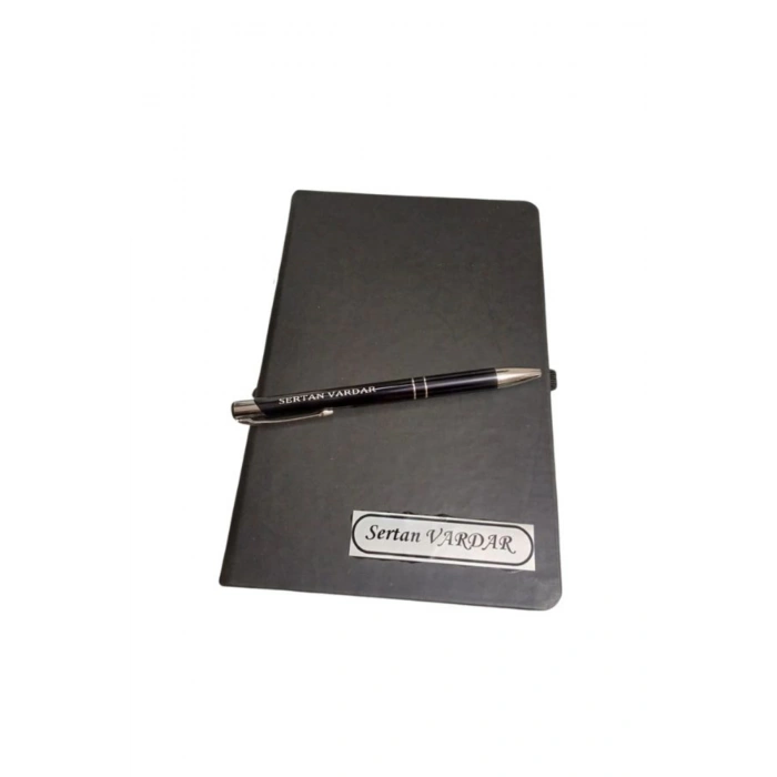 Kişiye Özel Tarihsiz Ajanda ve Tükenmez Kalem - İsim Yazılı Ajanda ve İsim Yazılı Kalem