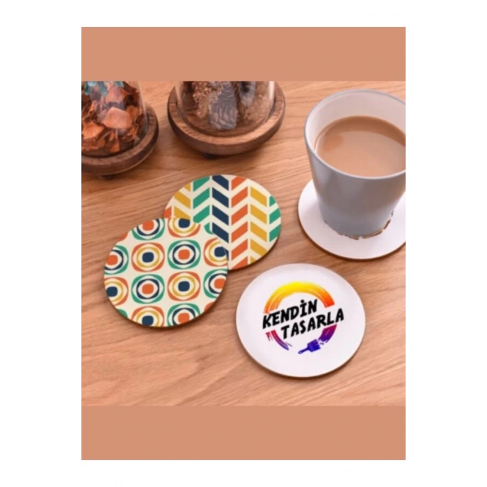 Kişiye Özel Bardak Altlığı - Yuvarlak Bardak Altlığı - Fotoğraflı Bardak Altlığı