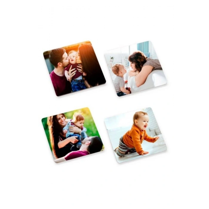 Kişiye Özel Bardak Altlığı - Kare Bardak Altlığı - Resimli Bardak Altlığı