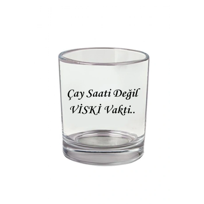 Söz Yazılı Viski Bardağı - Viski Vakti Bardak