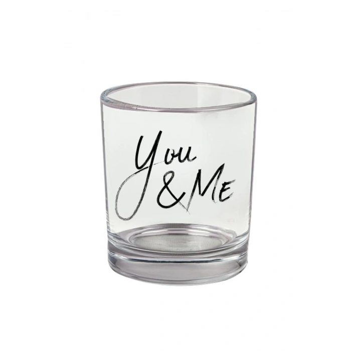 You Me Yazılı Viski Bardağı - Yazılı Bardak