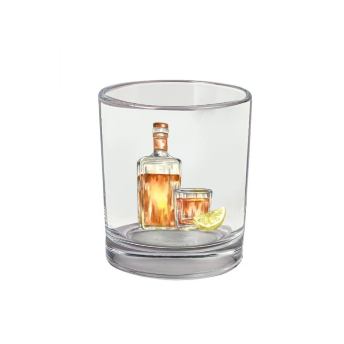 Viski Baskılı Viski Bardağı - Viski Bardağı