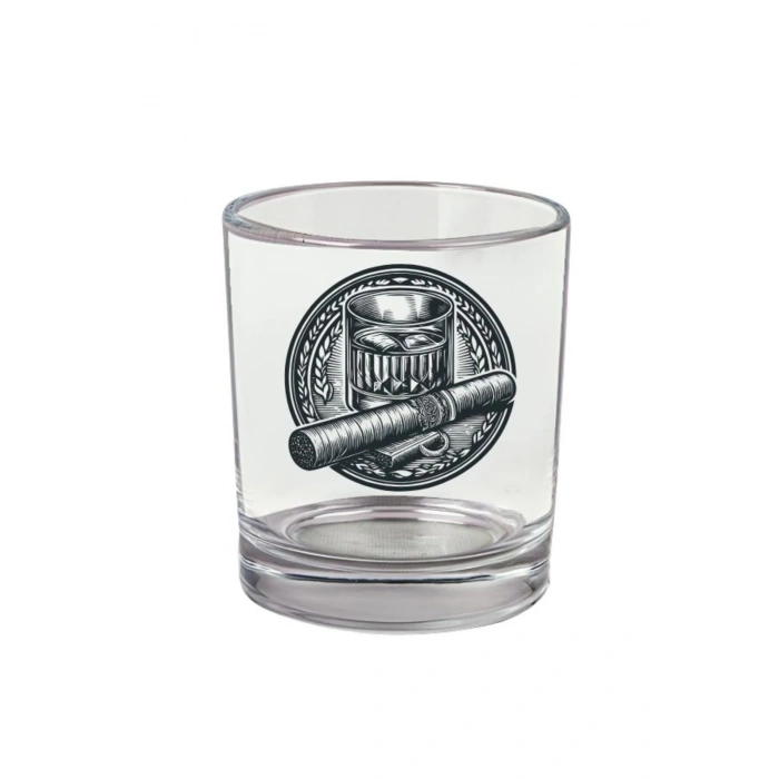 Puro Baskılı Viski Bardağı - Purolu Bardak