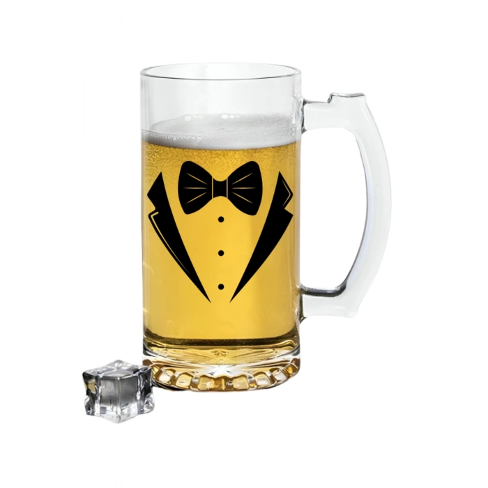 Papyonlu Baskılı Bira Bardağı - Bira Bardağı