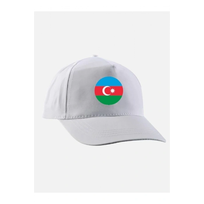 Azerbaycan Baskılı Şapka - Azerbaycan Bayraklı Şapka