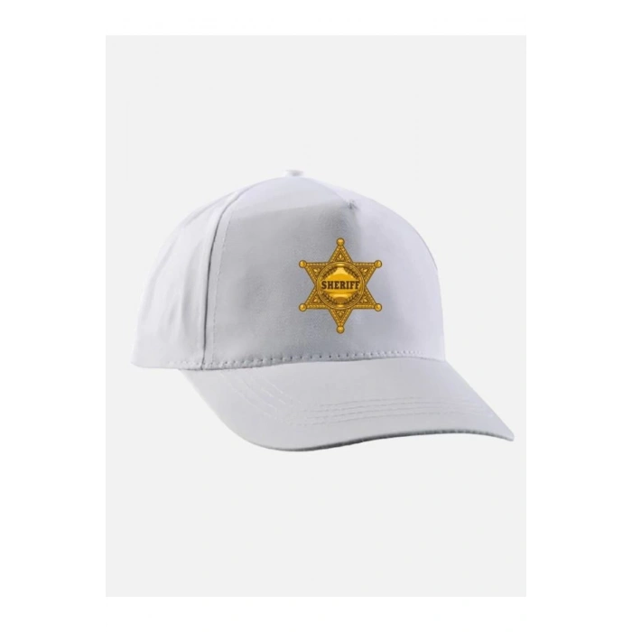 Şerif Baskılı Şapka - Şerif Logolu Şapka