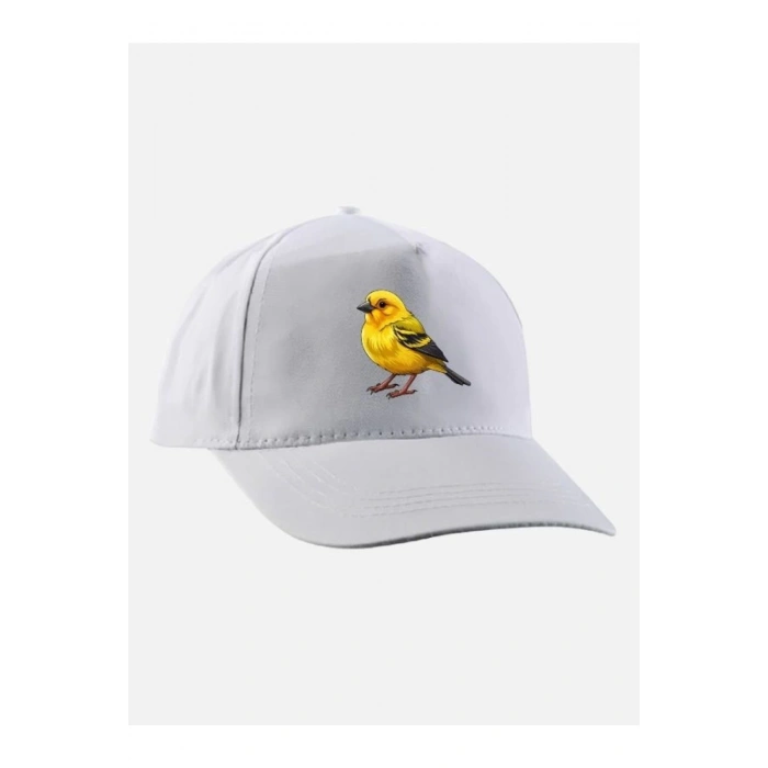Kanarya Baskılı Şapka - Kanaryalı Şapka