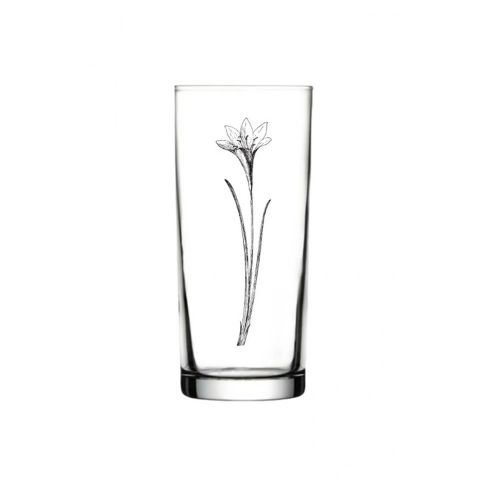 Çiçek Baskılı Rakı Bardağı - Çiçekli Rakı Bardağı