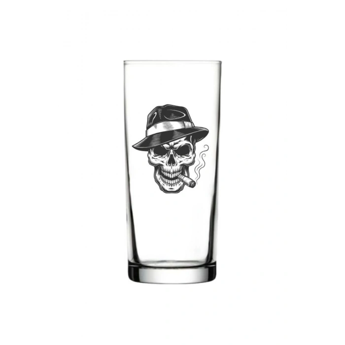 Kuru Kafa Baskılı Rakı Bardağı - Kuru Kafalı Rakı Bardağı