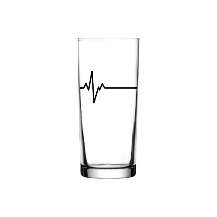 Kalp Atışı Baskılı Rakı Bardağı - Kalp Atışlı Rakı Bardağı