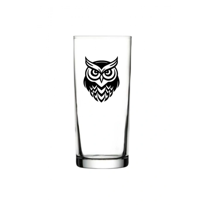 Baykuş Baskılı Rakı Bardağı - Baykuşlu Rakı Bardağı