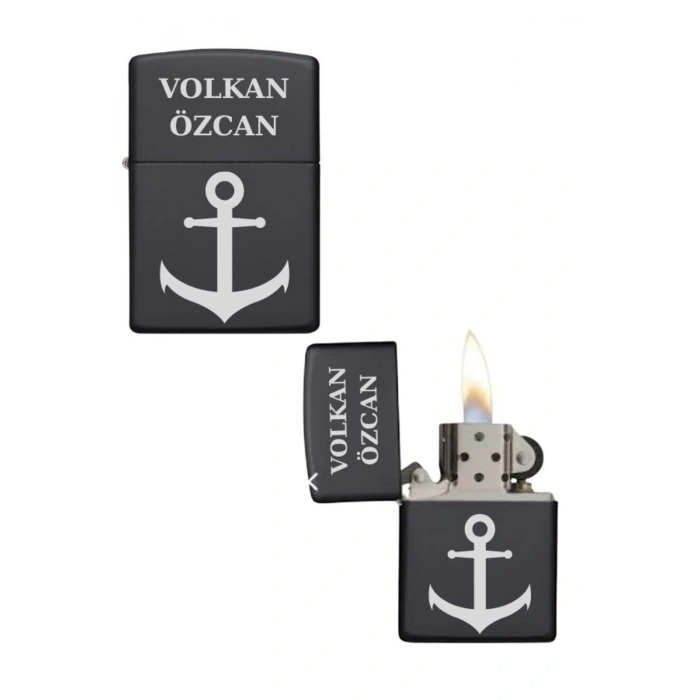 Kişiye Özel Çapa Baskılı Metal Çakmak