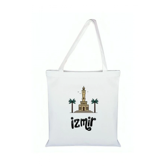 İzmir Baskılı Bez Çanta - İzmirli Çanta